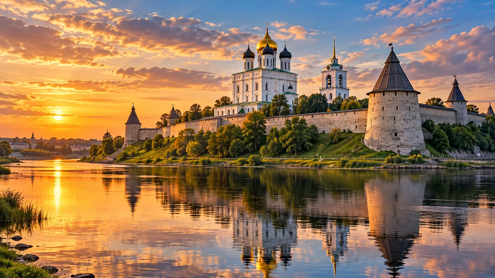 Туры в Псков: закат